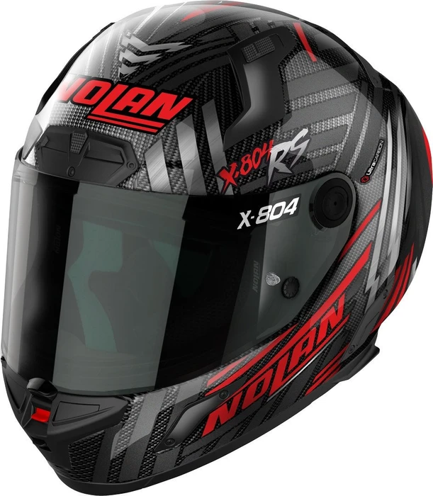 Nolan X-804 RS Ultra Carbon Spectre schwarz/silber/rot
