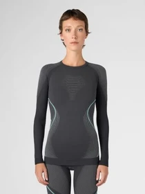 UYN Evolutyon Funktionsshirt langarm charcoal/anthracite/aqua (Damen)