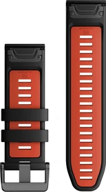 Garmin Ersatzarmband QuickFit 26 Silikon black/flame red