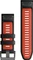 Garmin Ersatzarmband QuickFit 26 Silikon black/flame red Vorschaubild