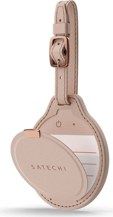 Satechi Vegan-Leather FindAll Luggage Tag desert rose