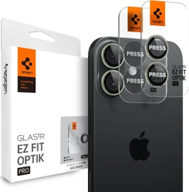 Spigen GLAS.tR EZ Fit Optik Pro Lens Protector für Apple iPhone 17 grün