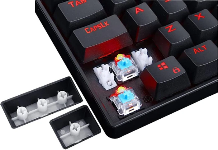 Redragon Kumara TKL, LEDs rot, schwarz, Outemu Red, USB, US
