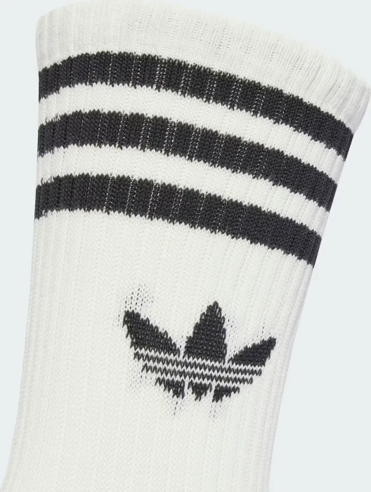 adidas 3-Streifen Crew Socken weiß, 3 Paare