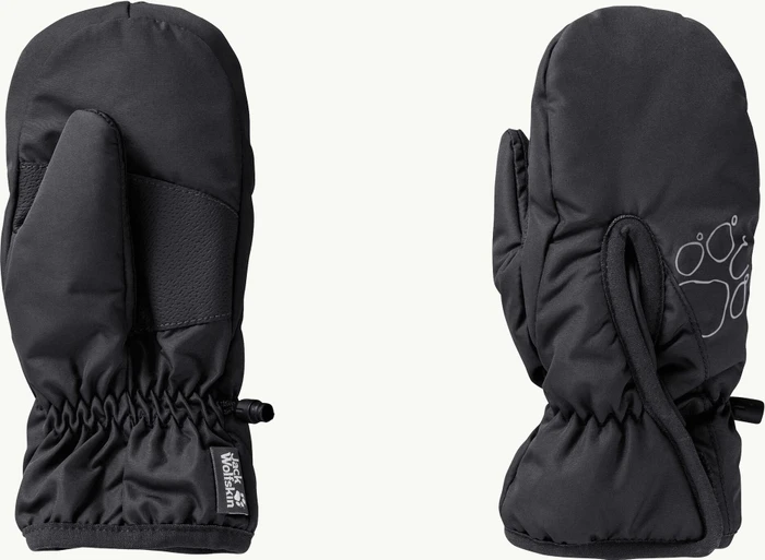 Jack Wolfskin Easy Entry Mitten Modell 2022 Skihandschuhe schwarz (Junior)
