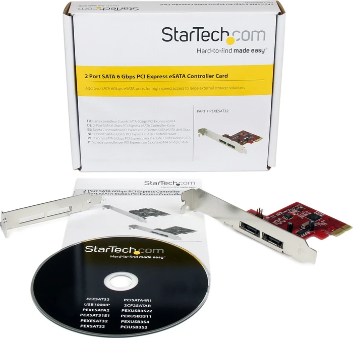 StarTech PEXESAT32, 2x eSATA 6Gb/s, PCIe x1