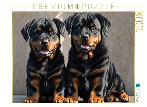 Calvendo Majestätische Rottweiler - Voller Kraft und Loyalität