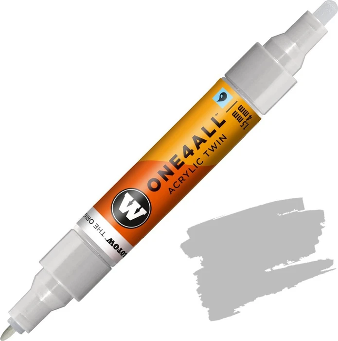 Molotow ONE4ALL Twin 1.5/4mm Acrylmarker hellgraublau
