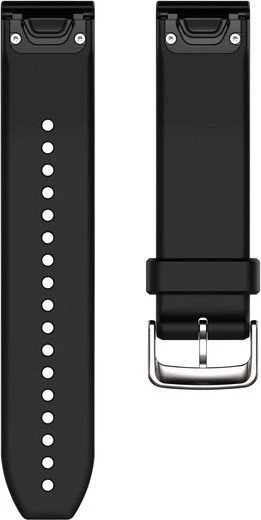Garmin Ersatzarmband QuickFit 22 Silikon schwarz/silber