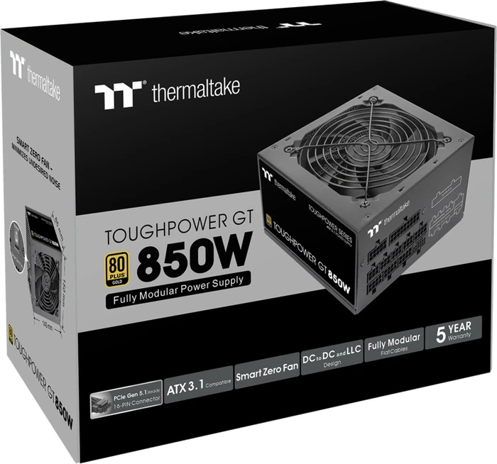 Thermaltake ToughPower GT 850W, ATX 3.1