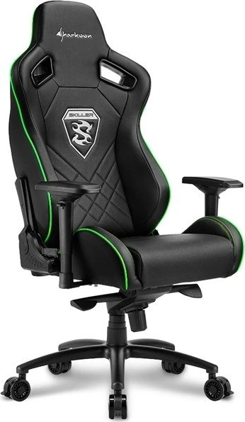 Sharkoon Skiller SGS4 Gamingstuhl, schwarz/grün