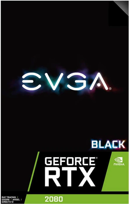 EVGA GeForce RTX 2080 Black Edition Gaming, 8GB GDDR6, HDMI, USB-C, 3x DP