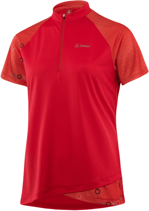 Löffler Axo Rise Half-Zip Trikot kurzarm poppy red (Damen)