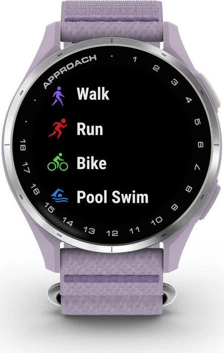 Garmin Approach J1 GPS-Golfuhr silver/lilac