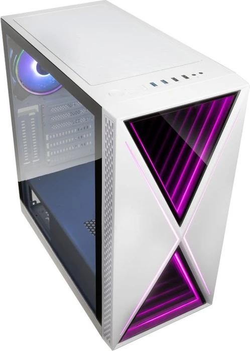 Kolink Void X White, weiß, Glasfenster