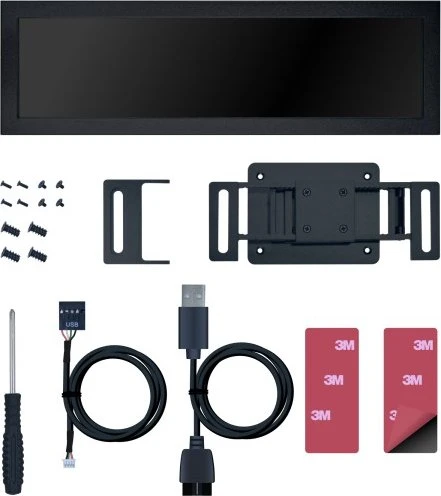 Lian Li Universal Screen, Hardware Monitor, schwarz, 8.8"