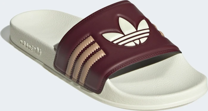 adidas Adilette shadow red/cream white/warm sandstone