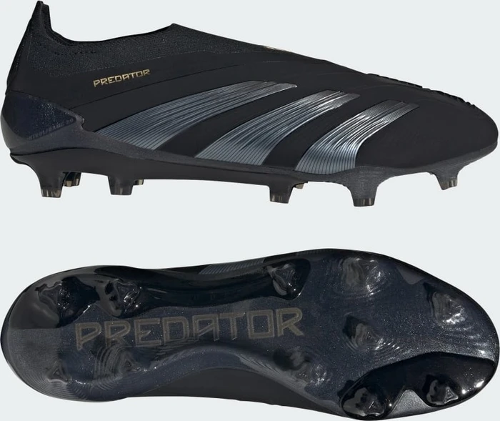 adidas Predator Elite Laceless FG core black/carbon/gold metallic