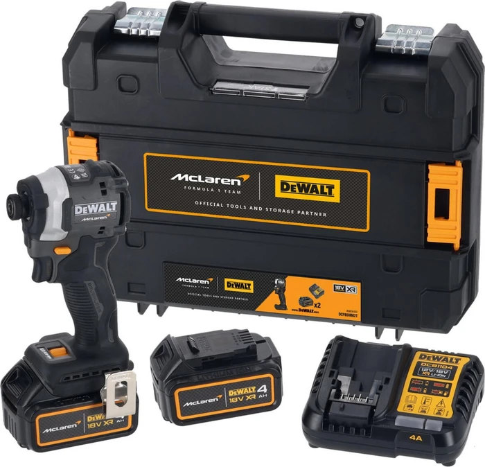 DeWalt DCF85MM2T McLaren Design Akku-Schlagschrauber inkl. Koffer + 2 Akkus 4.0Ah