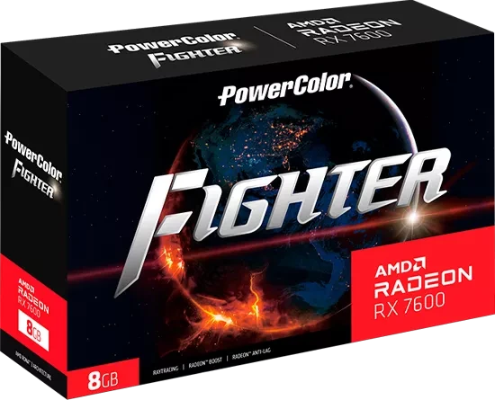 PowerColor Fighter Radeon RX 7600, 8GB GDDR6, HDMI, 3x DP