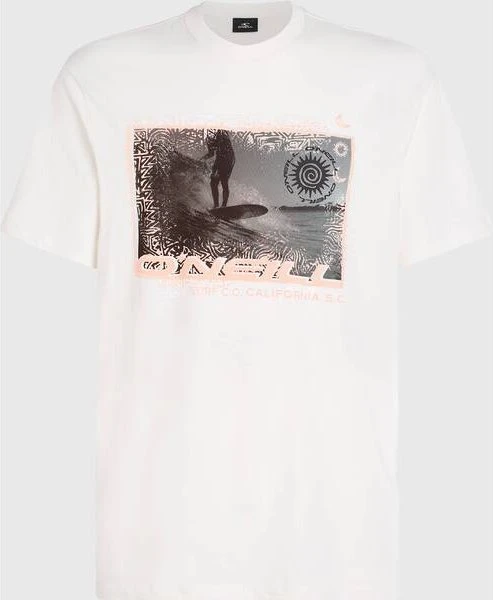 O'Neill Photo Print T-Shirt kurzarm snow white (Herren)