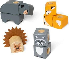 Melissa & Doug Blockables Waldtierfreunde, 16-tlg.