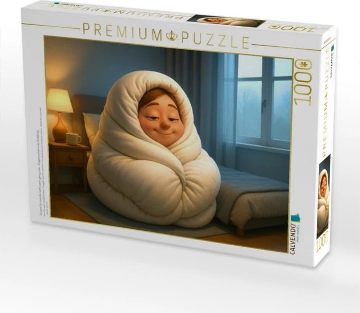 Calvendo Es kann für manche nicht warm genug sein - Eingekuschelt in die Bettdecke