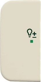 Busch-Jaeger Wippe 2-fach mit Symbol "Dimmer", weiß