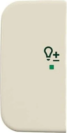 Busch-Jaeger Wippe 2-fach mit Symbol "Dimmer", weiß