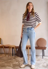 Street One Studio Bootcut Jeans ultra bleach wash (Damen)