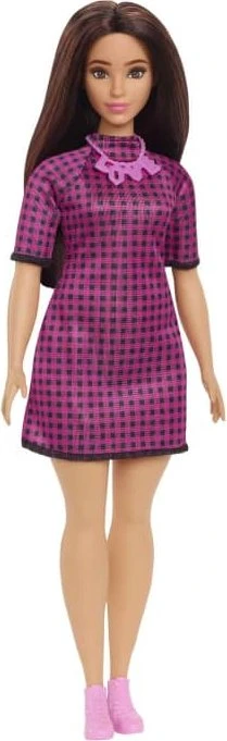 Mattel Barbie - Fashionistas Barbie im karierten Etui-Kleid Curvy