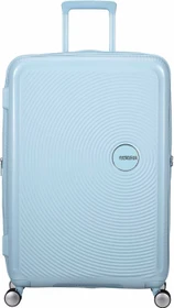 American Tourister Soundbox Spinner erweiterbar L pastel blue