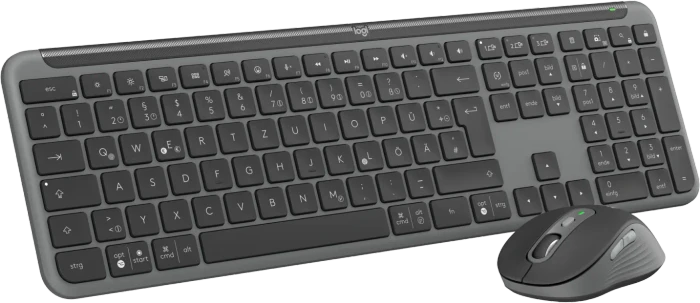Logitech MK950 Signature Slim Combo for Business Graphite, Logi Bolt, USB/Bluetooth, DE