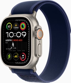 Apple Watch Ultra 2 Natur mit Trail Loop S/M blau