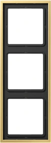 Jung Serie LS 990 Rahmen 3-fach, messing classic