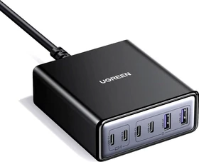 Ugreen 6-Port Ladestation 100W GaN schwarz/grau