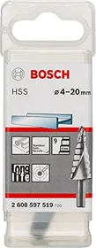 Bosch Professional HSS Stufenbohrer, 4-20x36x70.5mm, 1 Stück