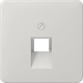 Jung Abdeckung für IAE/UAE-Anschlussdosen, 1 x 8-polig, Thermoplast, Serie CD, lichtgrau