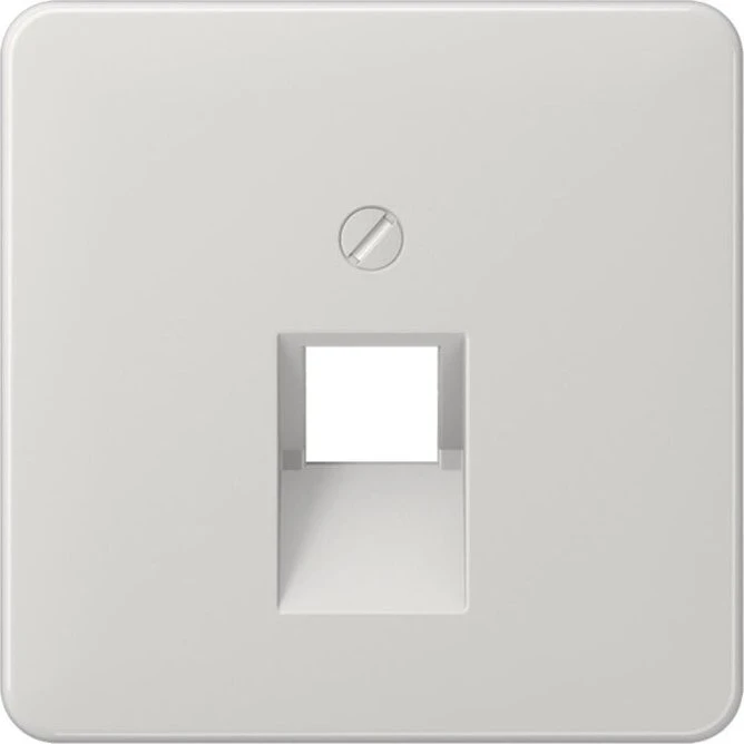Jung Abdeckung für IAE/UAE-Anschlussdosen, 1 x 8-polig, Thermoplast, Serie CD, lichtgrau
