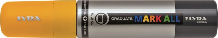 Lyra Graduate Mark All Permanentmarker 15mm gelb