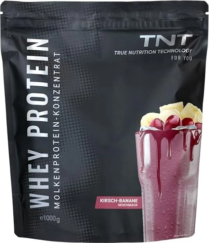 TNT True Nutrition Technology Whey Protein Konzentrat Kirsche Banane 1kg