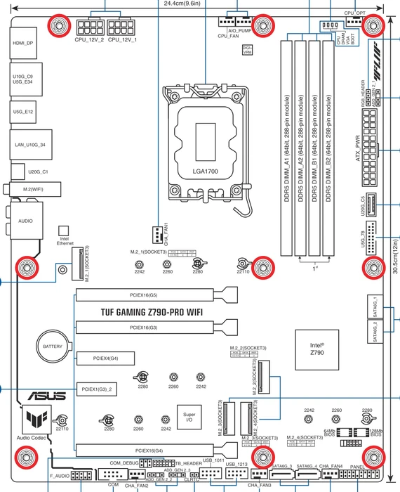 ASUS TUF Gaming Z790-Pro WIFI (Intel 1700)