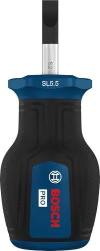 Bosch Professional PRO Stubby Schlitz Schraubendreher, 5.5x25mm