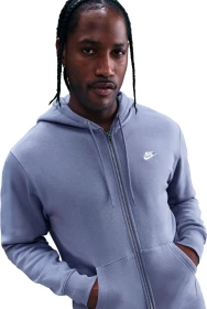 Nike Club Fleece FZ Hoodie world indigo/white (Herren)