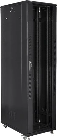 Lanberg 19" Rackschrank 47HE, freistehend, Glastür, IP20, RAL 9004, 1000mm tief