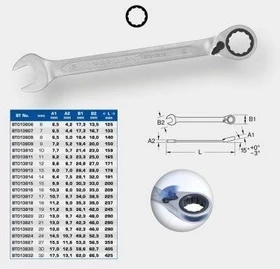 Brilliant Tools Maul-Ringratschenschlüssel, 7x192mm