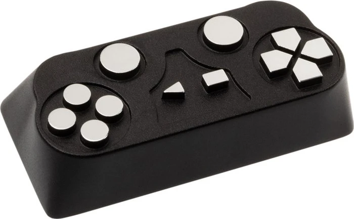 Zomoplus Keycap Gamepad II, Aluminium, schwarz/silber, 1 Taste