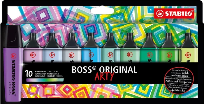 ARTY kalte Farben sortiert, 10er-Set