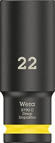 Wera 8790 C Impaktor Deep Außensechskant Steckschlüssel 1/2", 22x83mm