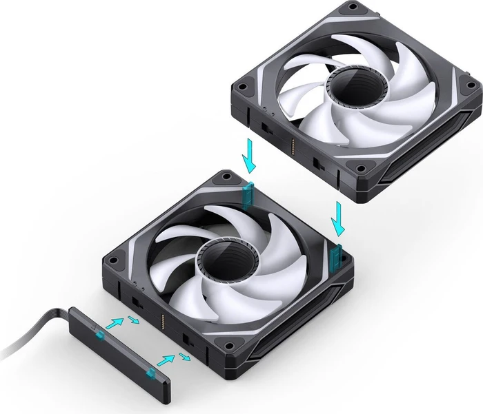 Jonsbo ZL-120B, schwarz, 120mm, 3er-Pack